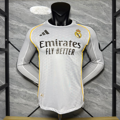Real Madrid 25/26 Local Vers. Jugador | Manga Larga