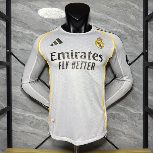 Real Madrid 25/26 Local Vers. Jugador | Manga Larga