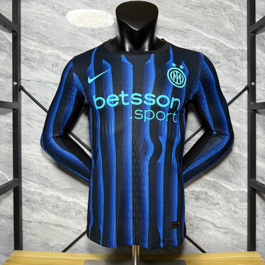 Inter de Milán 25/26 Local Vers. Jugador | Manga Larga