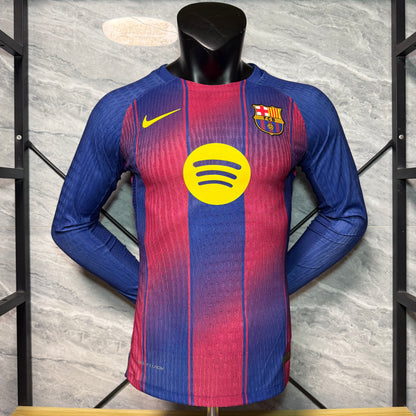 FC Barcelona 25/26 Local Vers. Jugador | Manga Larga